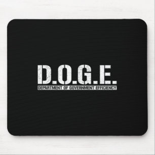 Doge D.o.g.e. Department Of Government Efficiency Mouse Pad