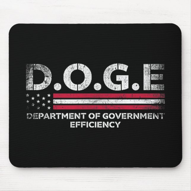 Doge D.o.g.e. Department Of Government Efficiency  Mouse Pad (Front)