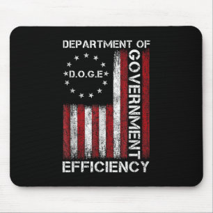 Doge D.o.g.e. Department Of Government Efficiency  Mouse Pad