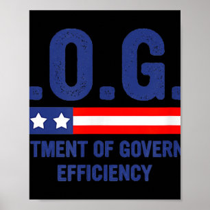 Doge D.o.g.e. Department Of Government Efficiency  Poster