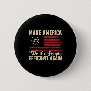 Doge D.o.g.e Make America Efficient Again Trump 20 2 Inch Round Button