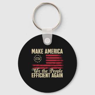 Doge D.o.g.e Make America Efficient Again Trump 20 Keychain