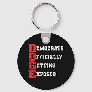 Doge Democrats Officially Getting Exposed _2 Keychain