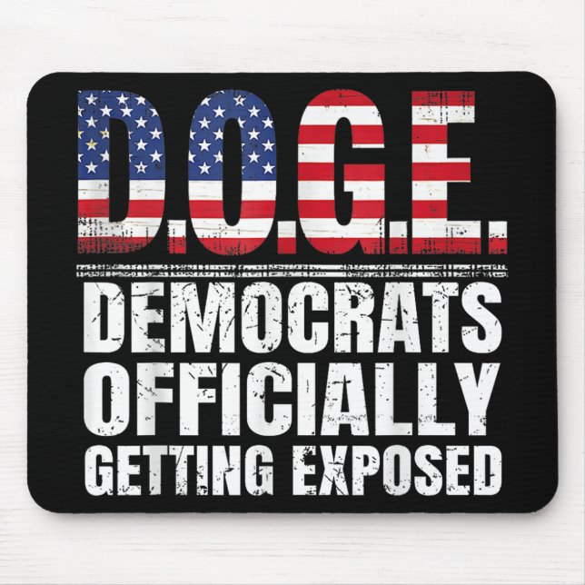 Doge Democrats Officially Getting Exposed _4  Mouse Pad (Front)