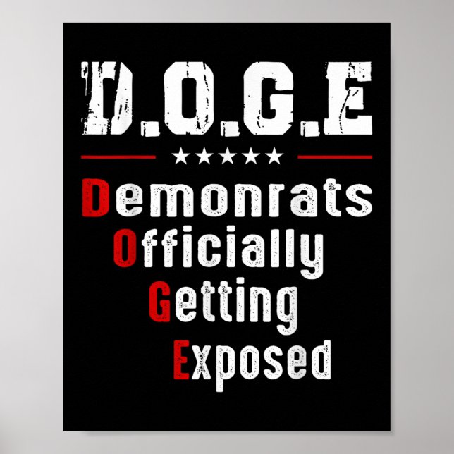 Doge Democrats Officially Getting Exposed  Poster (Front)