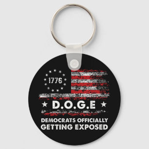 Doge Democrats Officially Getting Exposed Trump 20 Keychain