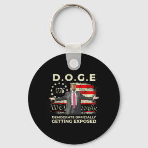 Doge Democrats Officially Getting Exposed Trump 2 Keychain