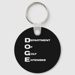 Doge Department Of Golf Expenses Trump Hypocrite D Keychain