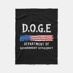 Doge Department Of Government Efficiency Fleece Blanket