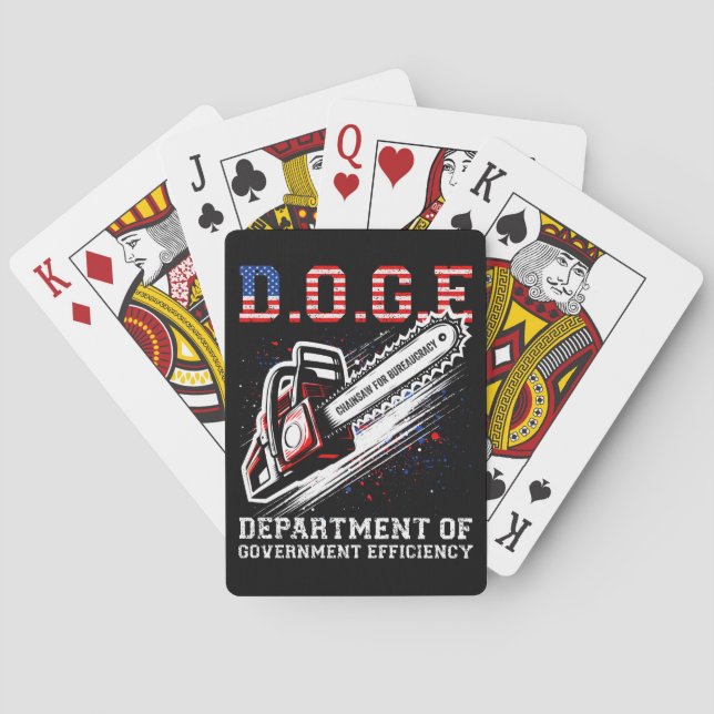 DOGE Department Of Government Efficiency Playing Cards (Back)