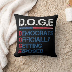 DOGE Department Of Government Efficiency Throw Pillow