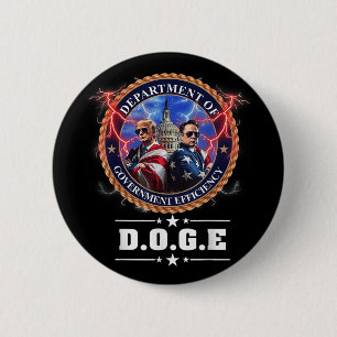 Doge Department Of Government Efficiency Trump 47t 2 Inch Round Button