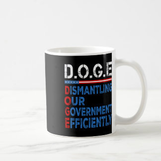 Doge Dismantling Our Government Efficiently Mens W Coffee Mug