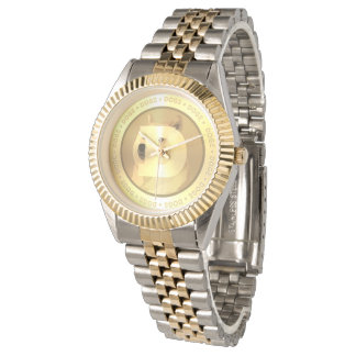 DOGE dogecoin : Gold Blank Watch