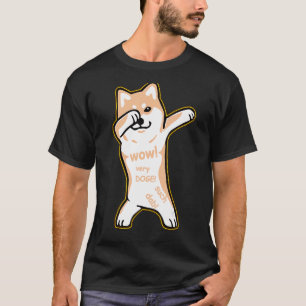 DOGE meme shirt - DABBING SHIBA INU dab dog