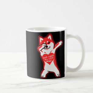 Doge Meme Valentines Day Shirt - Dabbing Shiba Inu Coffee Mug