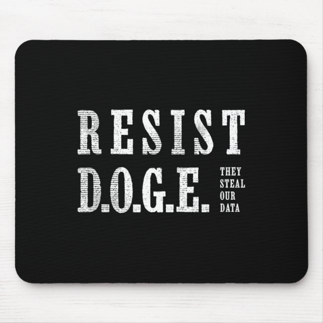 Doge Resist D.o.g.e.  Mouse Pad (Front)