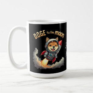 Doge to the Moon The Ultimate Dogecoin Journey Coffee Mug