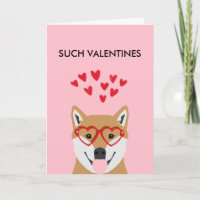 Doge Valentines Card - love dogs shiba inu