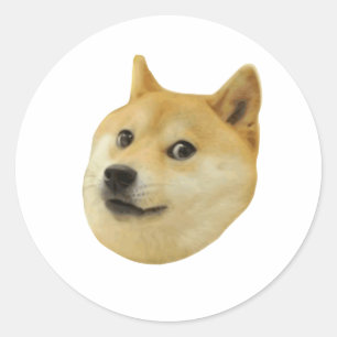 Doge Very Wow Much Dog Such Shiba Shibe Inu Classic Round Sticker