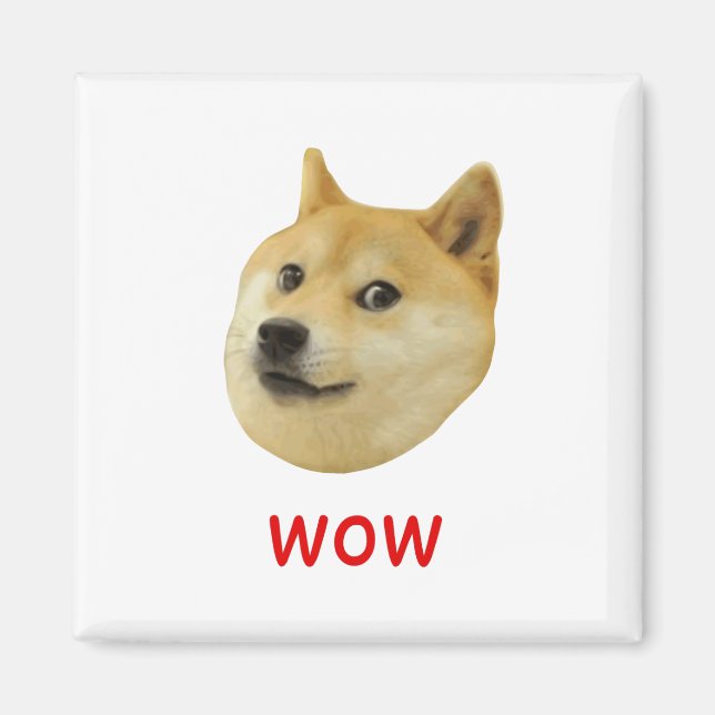 Doge Very Wow Much Dog Such Shiba Shibe Inu Magnet (Front)