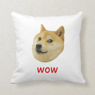 Doge Very Wow Much Dog Such Shiba Shibe Inu Throw Pillow
