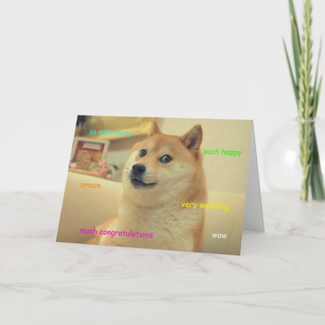 Doge Wedding Card (Front)