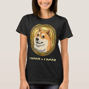 Dogecoin Cryptocurrency Meme Coin 1 Doge 1 Doge T-Shirt
