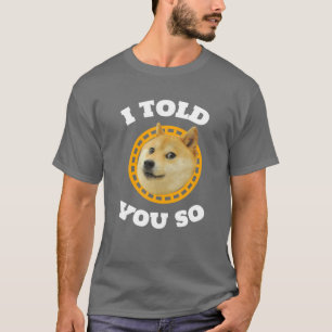 Dogecoin Dog On The Moon Cryptocurrency T-Shirt