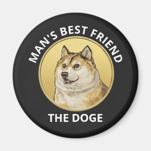 Dogecoin Dog Personalized Magnet