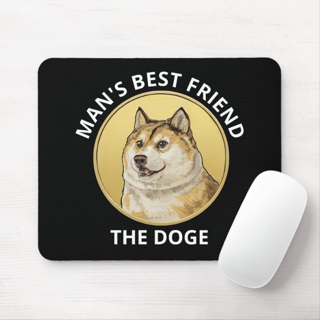 Dogecoin Dog Personalized Mouse Pad (With Mouse)