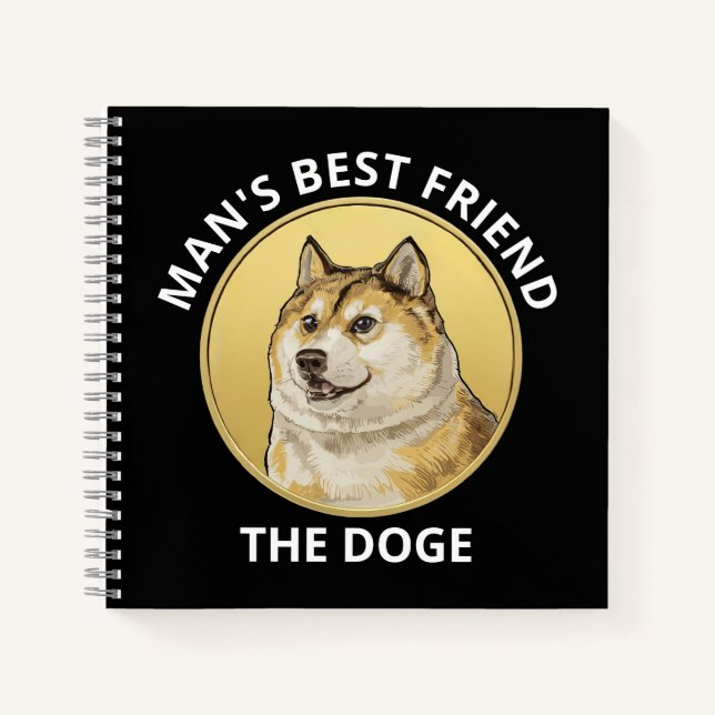 Dogecoin Dog Personalized Notebook (Front)