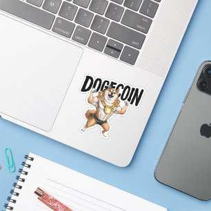 Dogecoin Dog Sticker