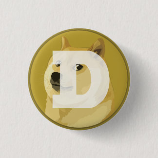 Dogecoin DOGE 1 Inch Round Button