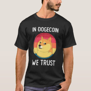 Dogecoin Moon Dab Cryptocurrency Bitcoin Funny Dog T-Shirt