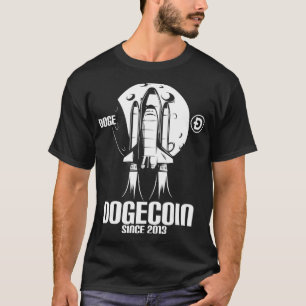 Dogecoin Since 2013 Moon HODL Cryptocurrency Astro T-Shirt