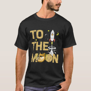 Dogecoin To The Moon, Cool Doge Coin Crypto Curren T-Shirt