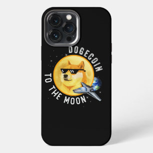 Dogecoin To The Moon Funny Cryptocurrency Meme iPhone 13 Pro Max Case