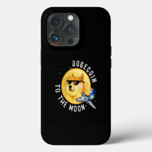 Dogecoin To The Moon Funny Cryptocurrency Meme Mou iPhone 13 Pro Case