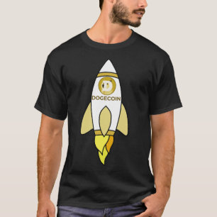 Dogecoin To The Moon Rocket T-Shirt