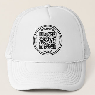 Dogecoin Wallet QR Code Round Hat