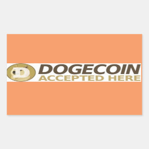 DOGECOINS BUSINESS STICKER