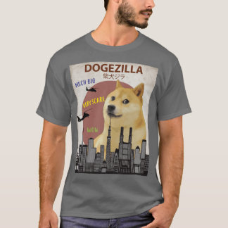 Dogezilla Funny Doge Meme Giant Shiba Inu T-Shirt