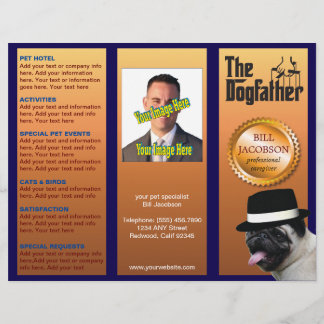 Dogfather Satirical Joke Brochure
