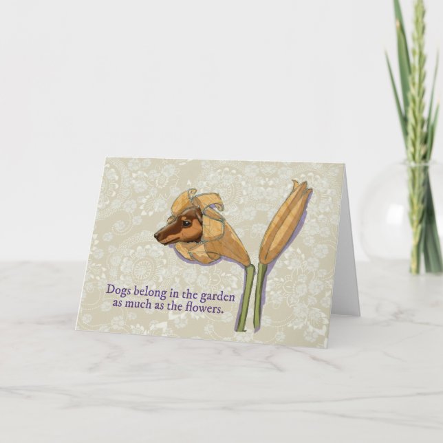 Dogflower greeting card (Front)