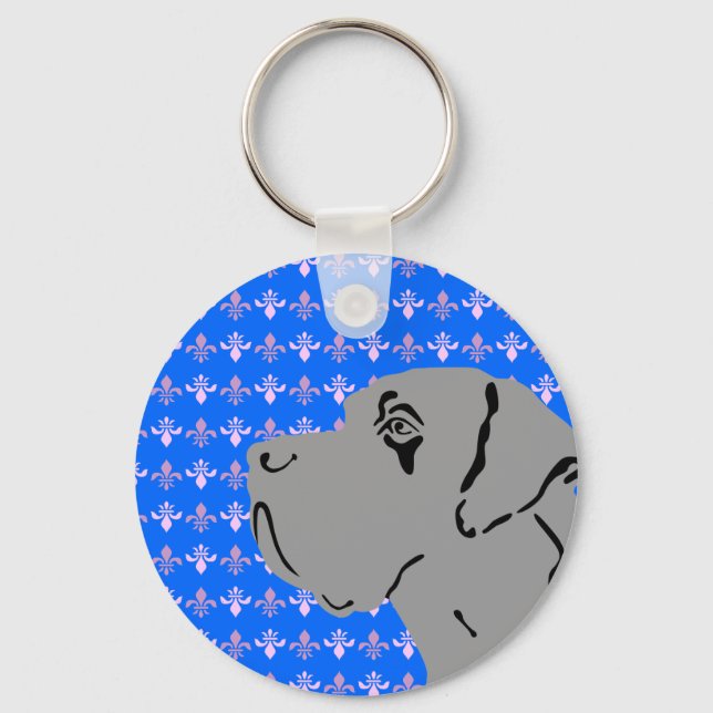 Dogge Schlüsselanhänger Keychain (Front)