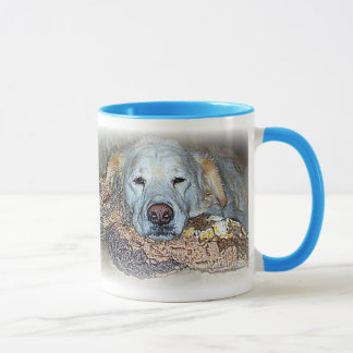 Dogged Tired "Lilly" Ringer Mug