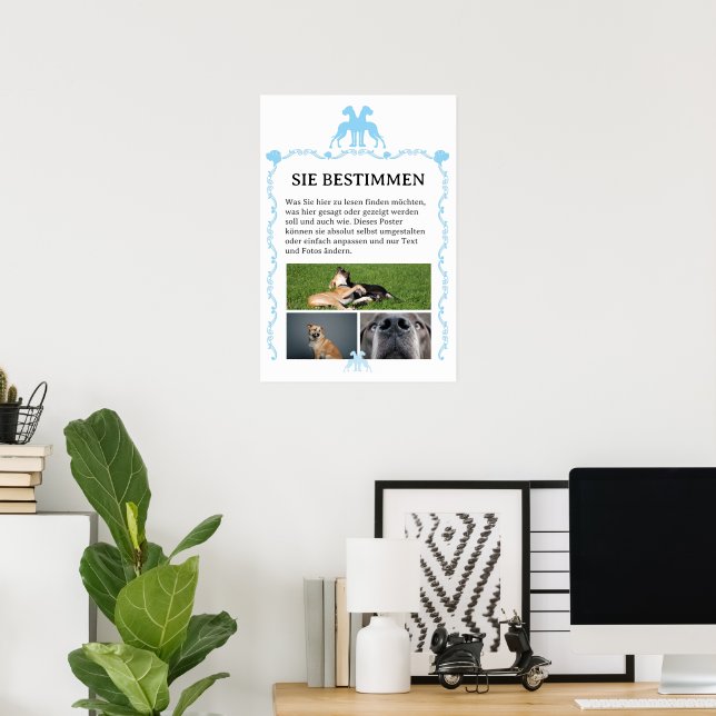 Doggen Poster zum selbst gestalten  (Home Office)