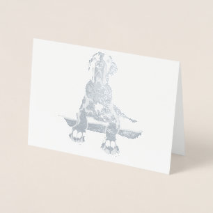 Doggen Rüde mächtig und cool Foil Card