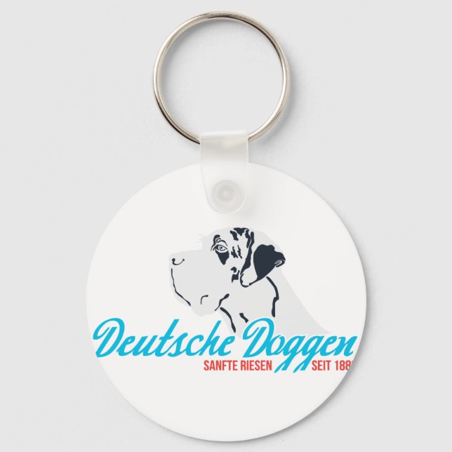 Doggen, seit 1888 keychain (Front)